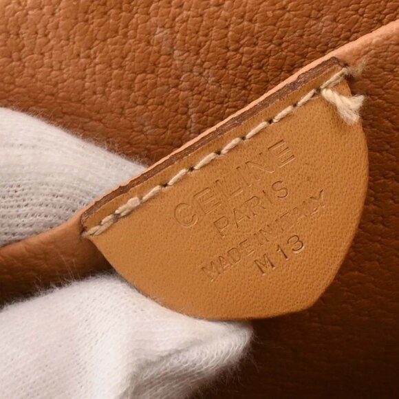 Celine Brown Macadam Shoulder Bag - Picture 10 of 10